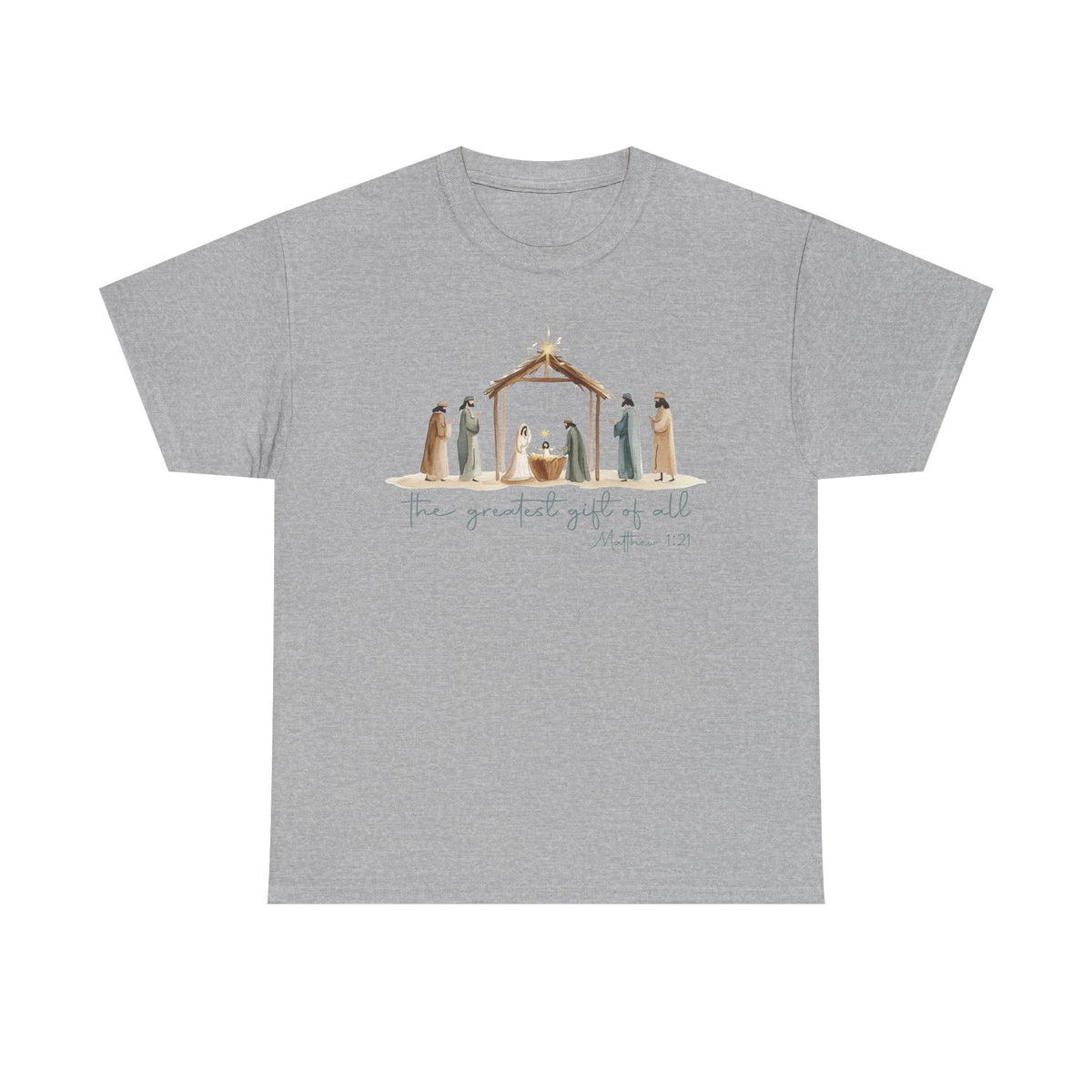 The Greatest Gift of All T-Shirt | Christmas Nativity Tee