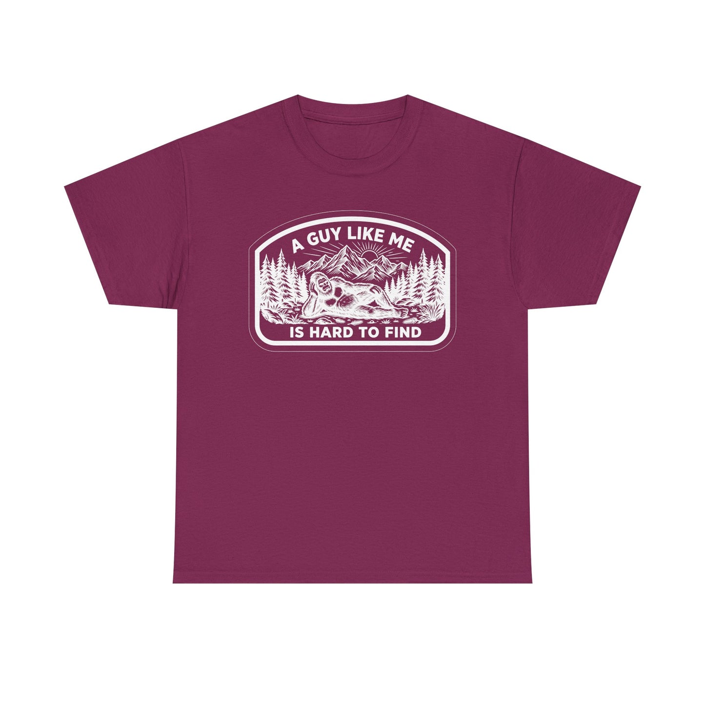 A Guy Like Me Is Hard to Find T-Shirt — Vintage Outdoors Fishing Tee -White