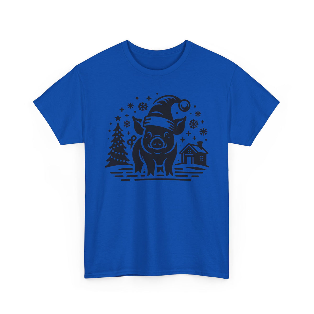 Christmas Pig T-Shirt | Festive Santa Pig Graphic Tee