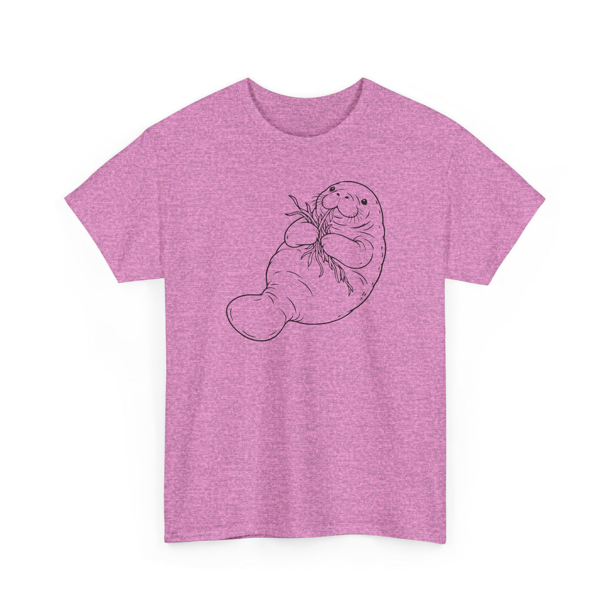 Chubby Mermaid Seagrass Snacker Manatee T-Shirt