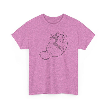 Chubby Mermaid Seagrass Snacker Manatee T-Shirt
