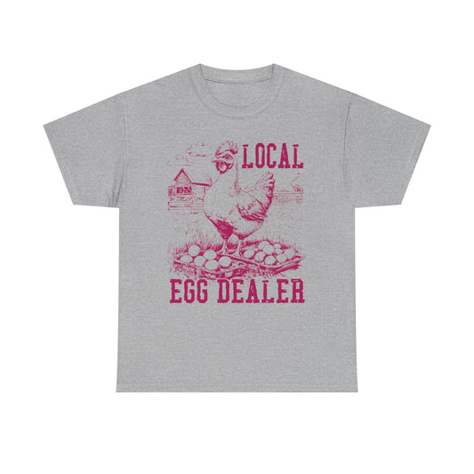Local Egg Dealer T-Shirt — Vintage Chicken Farm Shirt for Farmers & Homesteaders