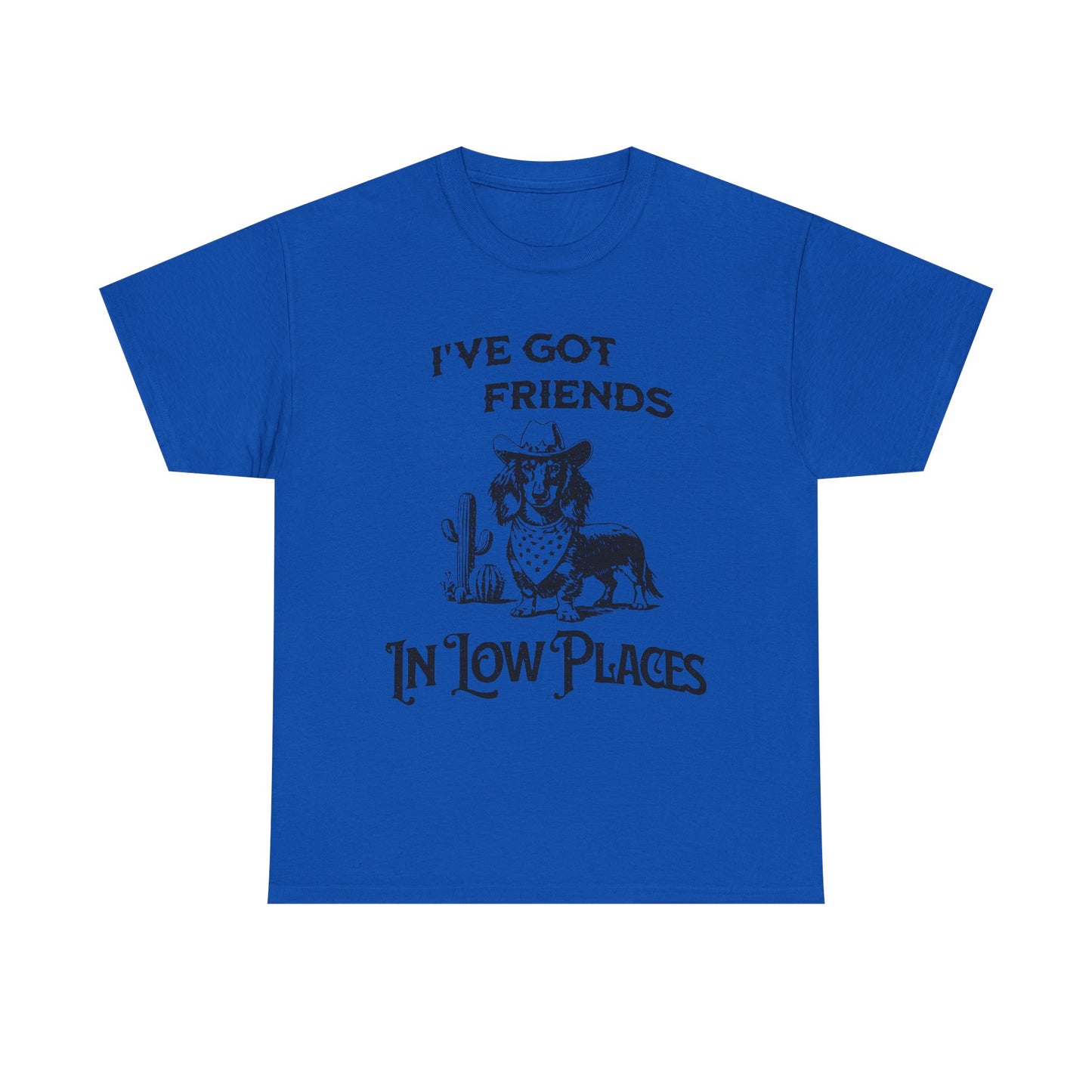 Cowboy Cowgirl Tee — "I've Got Friends In Low Places" Western Graphic T-Shirt