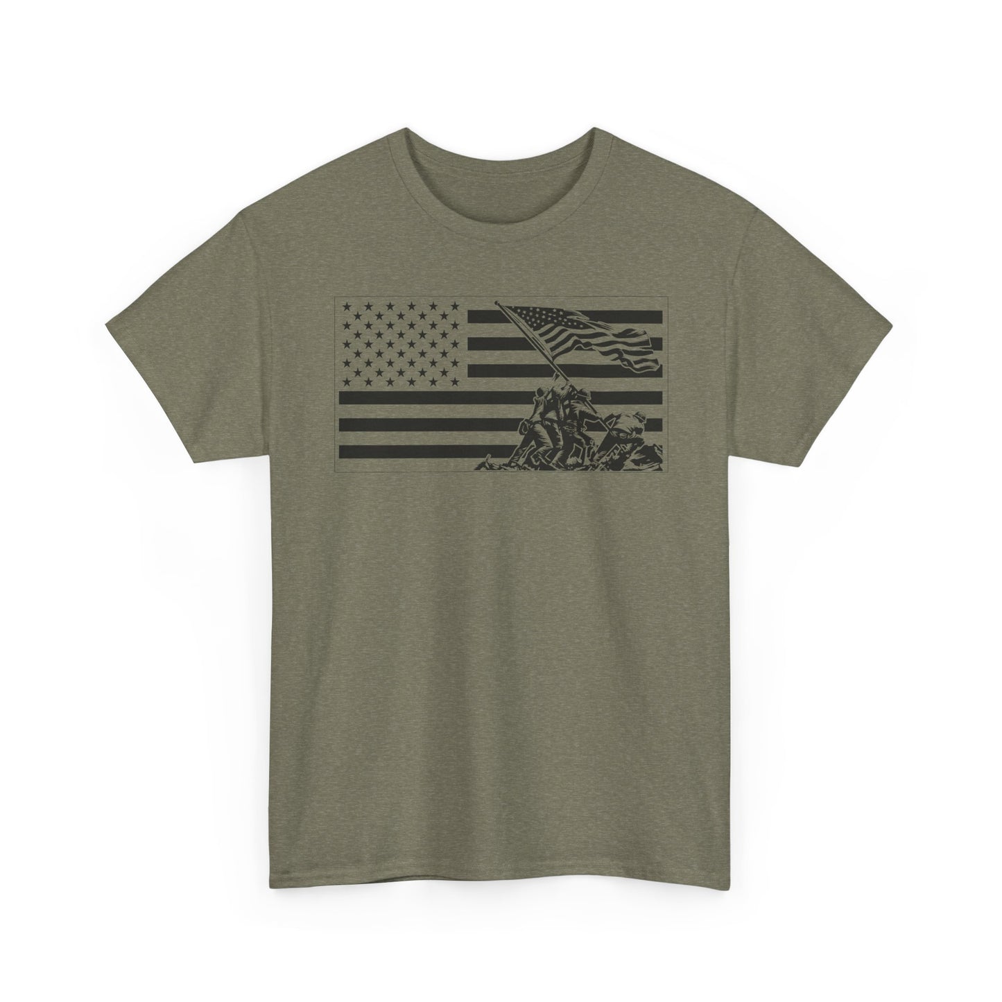 American Flag T‑Shirt — Vintage Military Memorial Tee