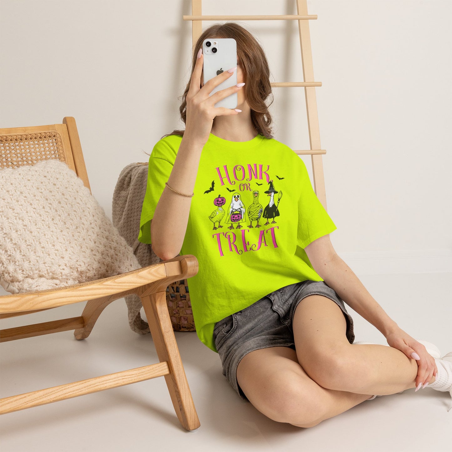 Honk or Treat Halloween Tee — Cute Costumed Dogs & Pink Lettering