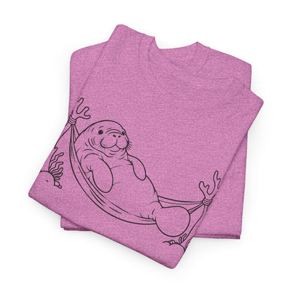 Chubby Mermaid Hammock Holiday Manatee T-Shirt