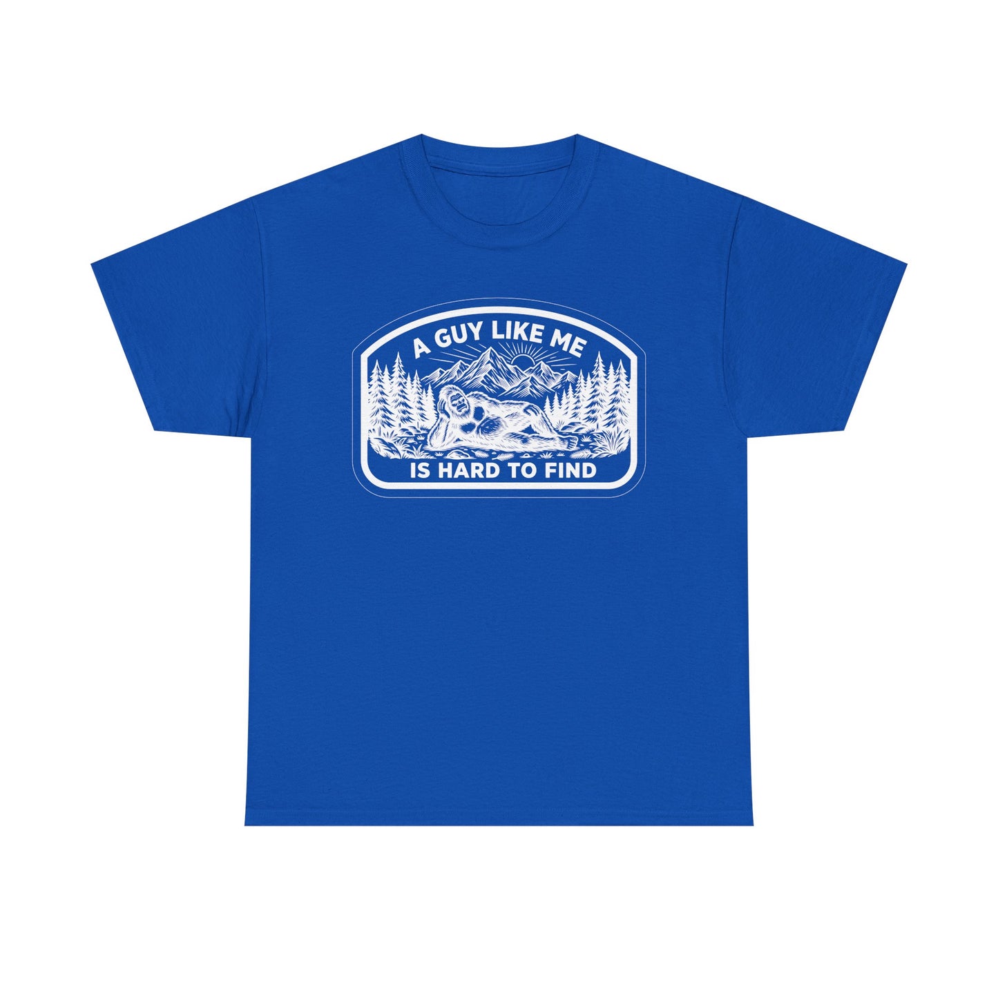 A Guy Like Me Is Hard to Find T-Shirt — Vintage Outdoors Fishing Tee -White