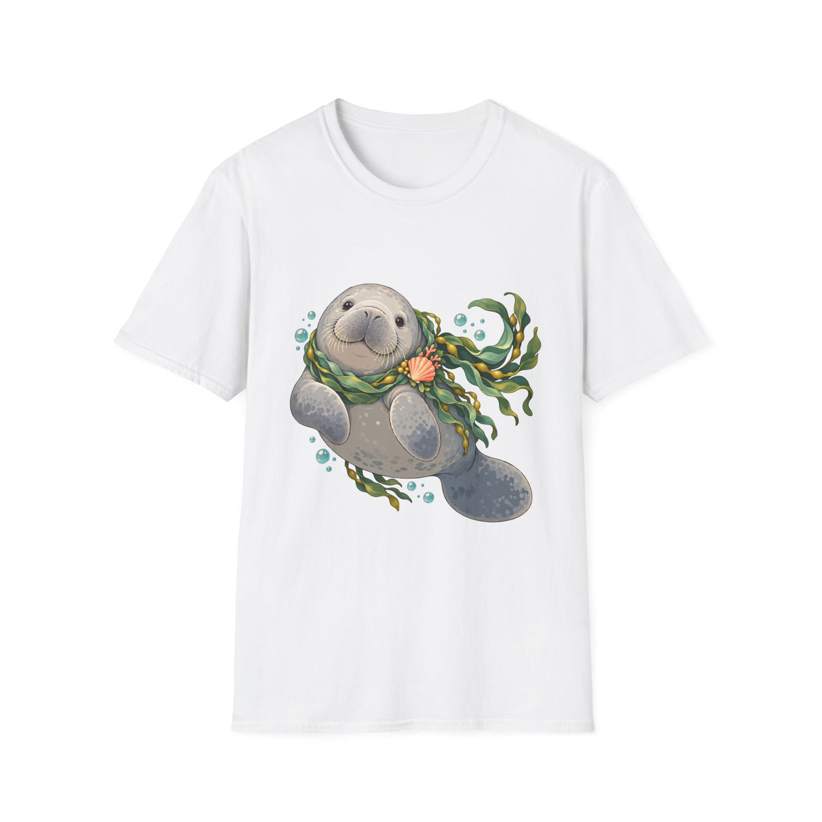 Chubby Mermaid Cozy Kelp Scarf Manatee T-Shirt