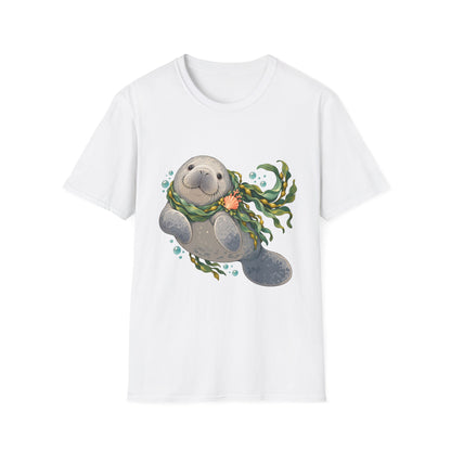 Chubby Mermaid Cozy Kelp Scarf Manatee T-Shirt