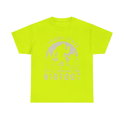 Bigfoot Graphic Tee -Tan — "I Found Jesus Still Looking for Bigfoot"