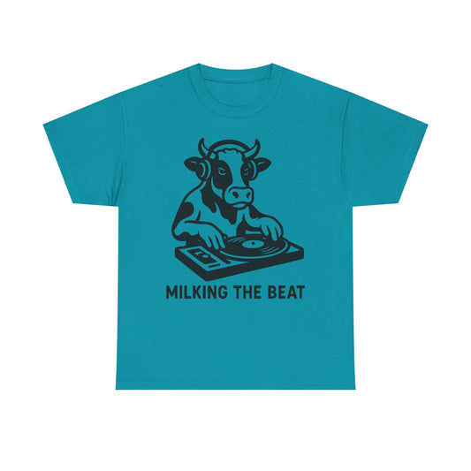 Milking the Beat DJ Cow T-Shirt