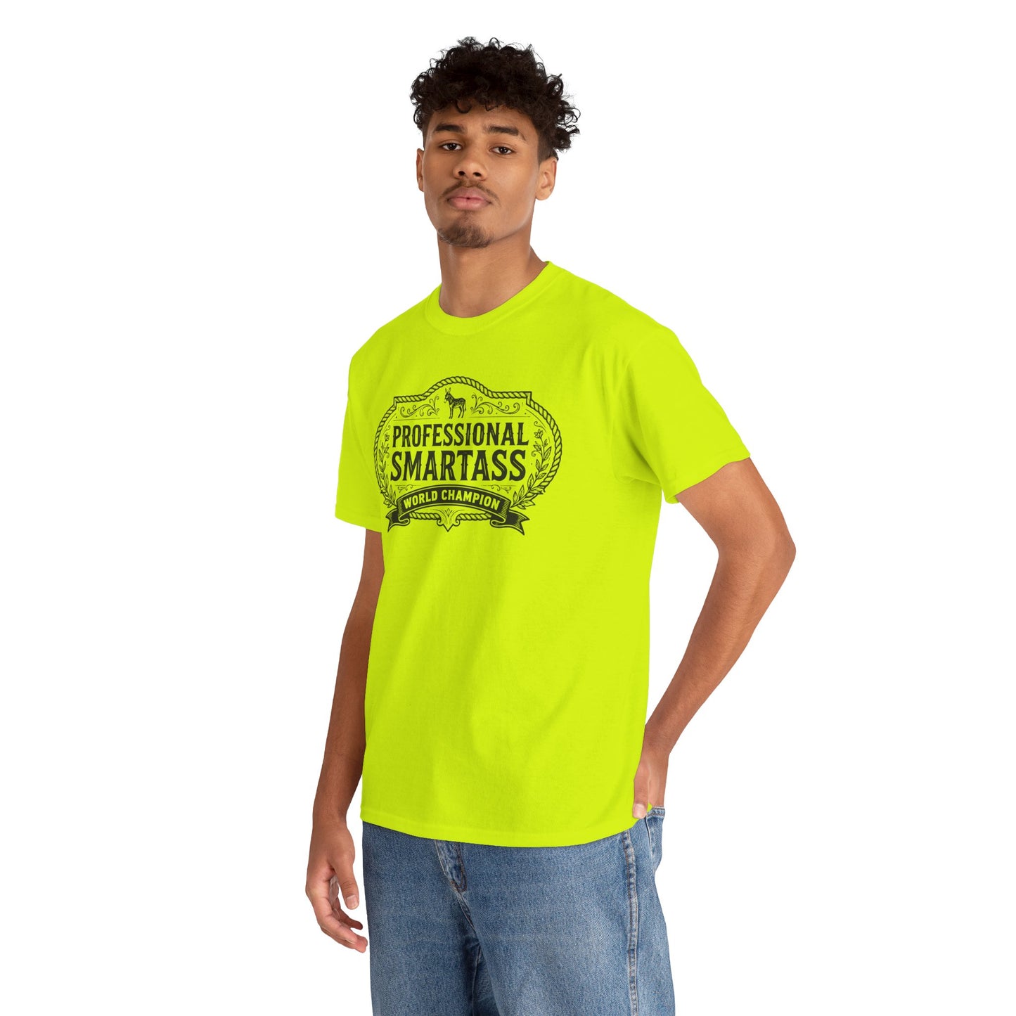Professional Smartass Tee - 'Professional Smartass World Champion' Funny Graphic T-Shirt