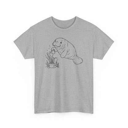 Chubby Mermaid Ocean Gardener Manatee T-Shirt