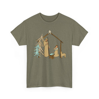 Nativity Llama Christmas Tee — Cute Holiday Nativity Alpaca Shirt