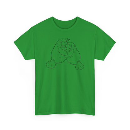 Chubby Mermaid Big Hug Lagoon Manatee T-Shirt