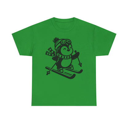 Skiing Penguin T-Shirt – Cute Winter Ski Tee