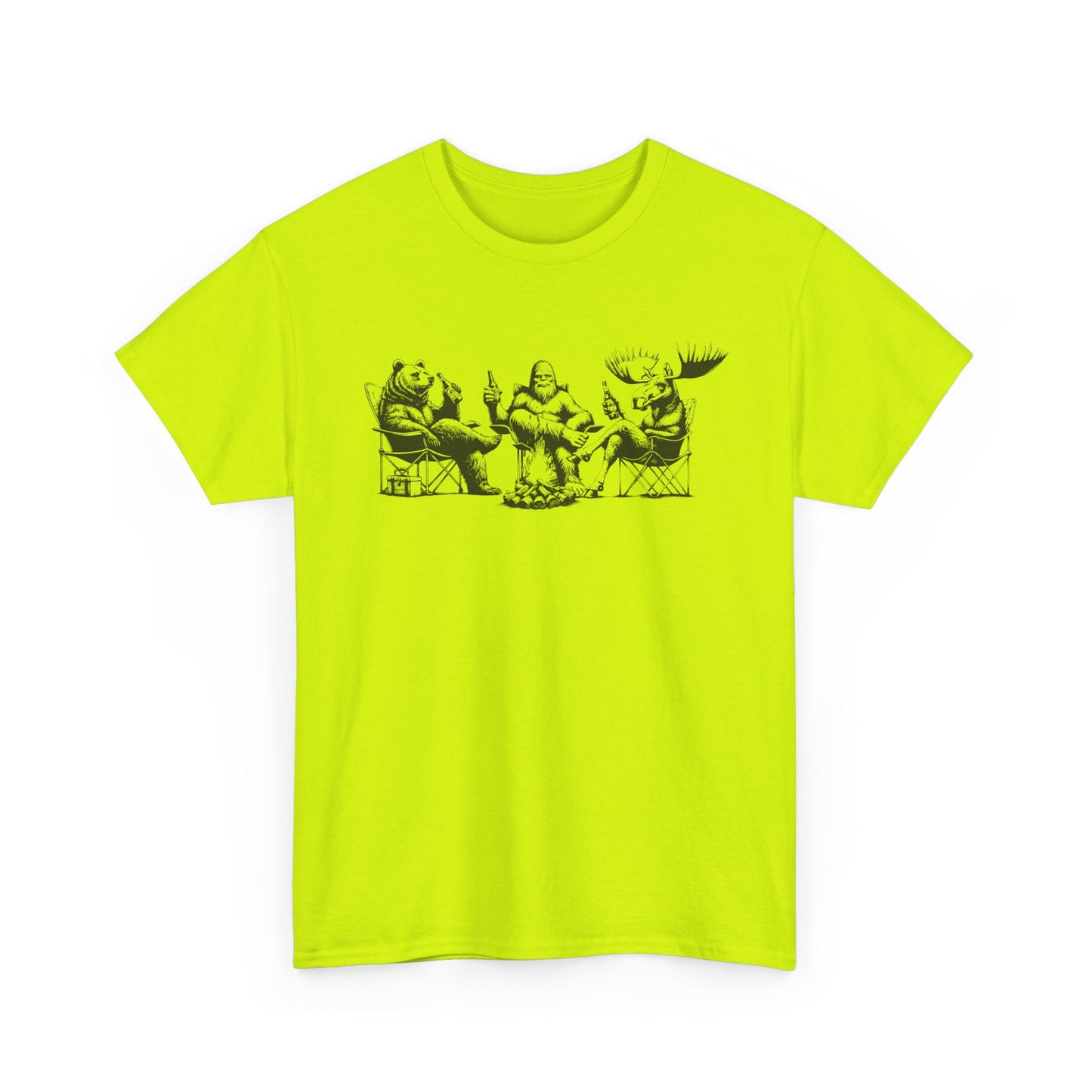 by the Fire T-Shirt — Whimsical Woodland Camping Tee