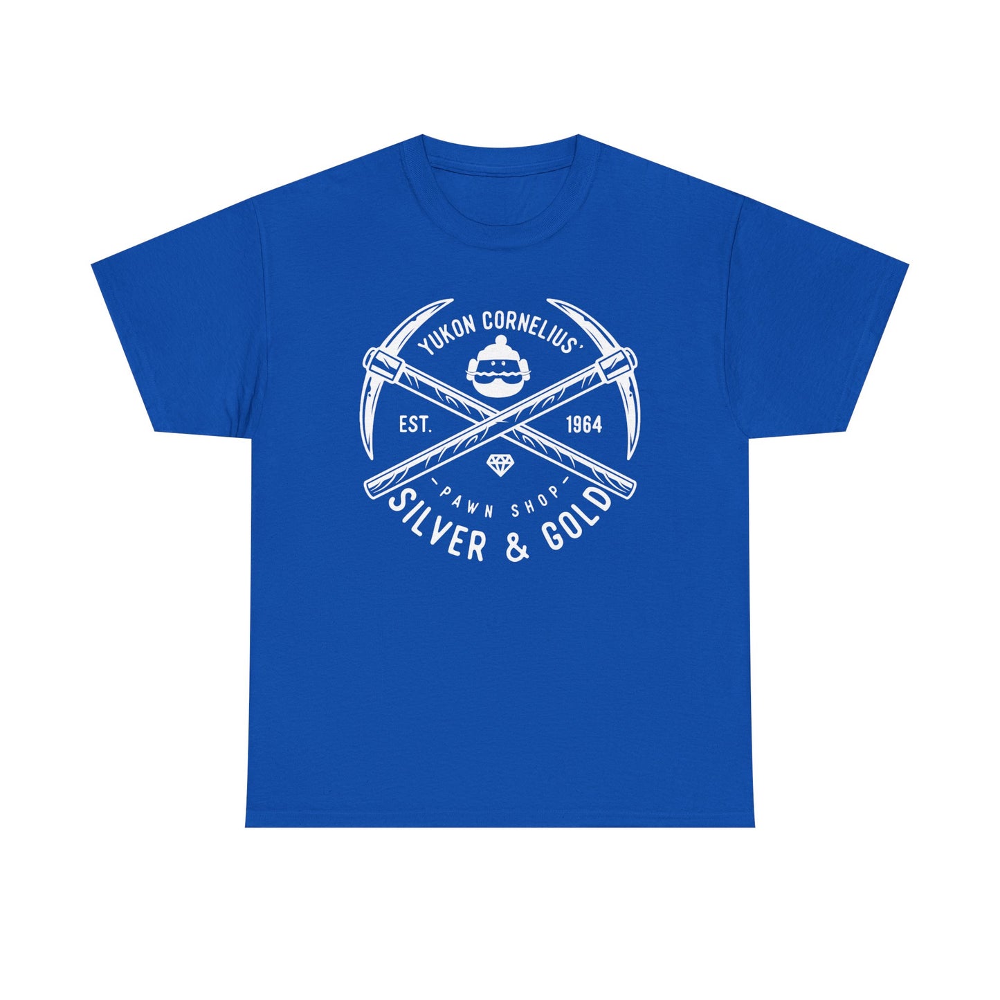 Silver & Gold Mining Graphic Tee — Yukon Pickaxe Logo Shirt