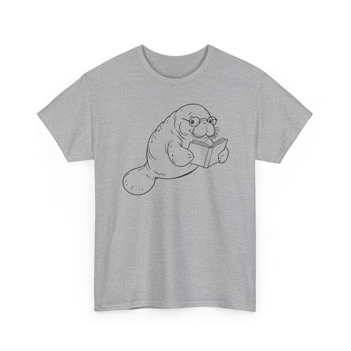 Chubby Mermaid Bookworm Buoyancy Manatee T-Shirt