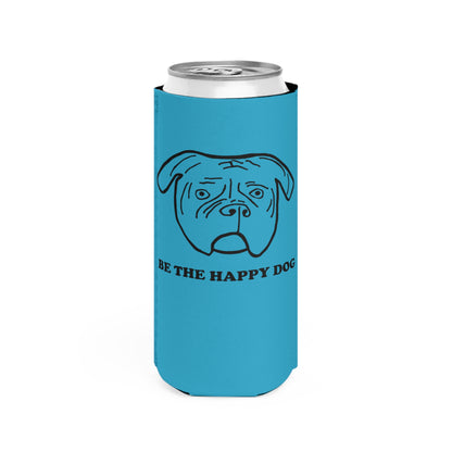 Walter Slim Can Cooler-Blue