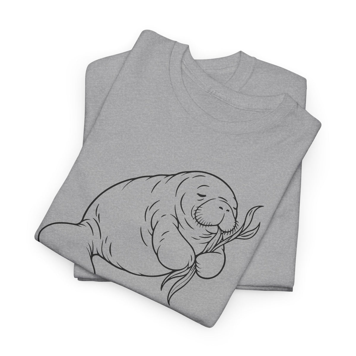 Chubby Mermaid Snack and Nap Manatee T-Shirt