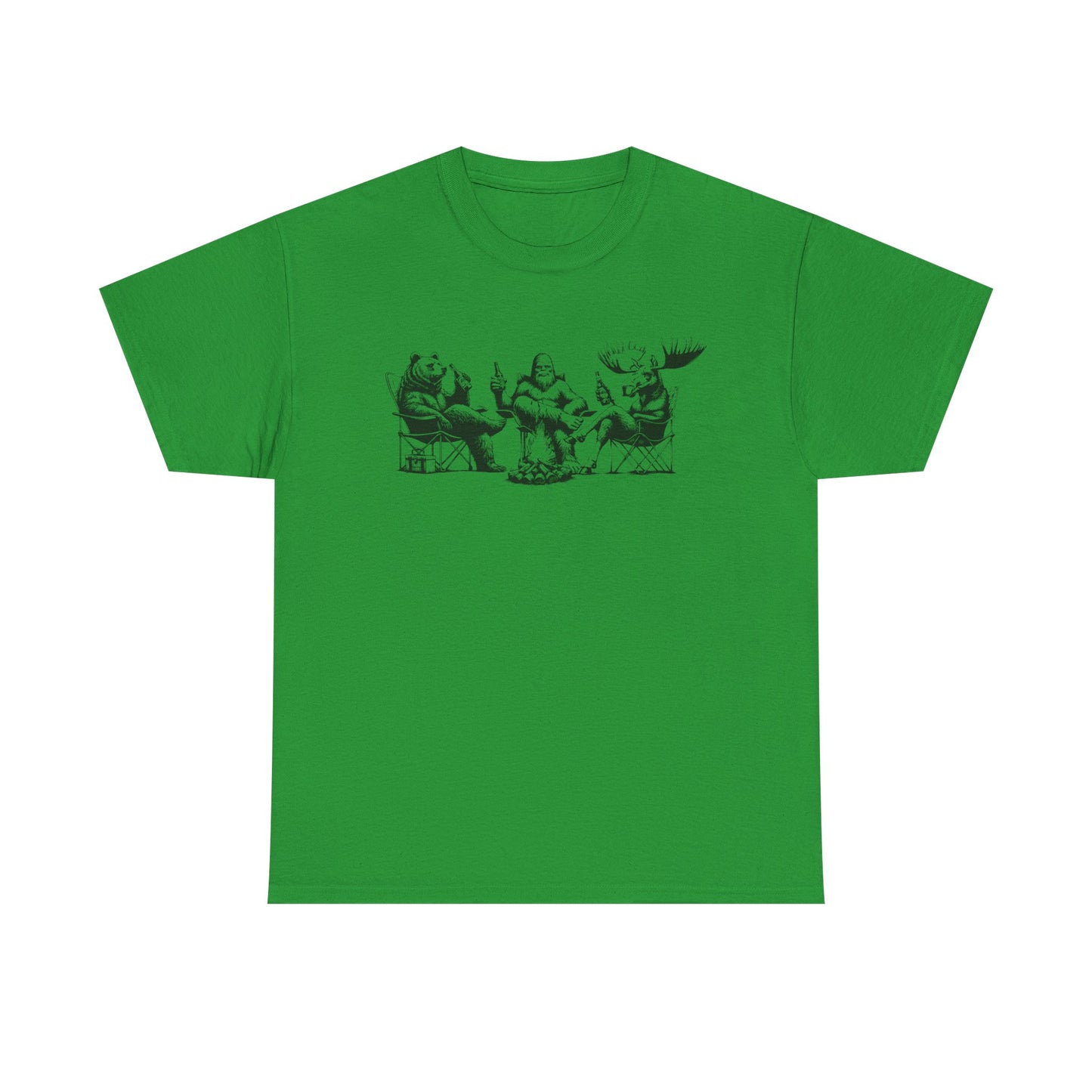 by the Fire T-Shirt — Whimsical Woodland Camping Tee