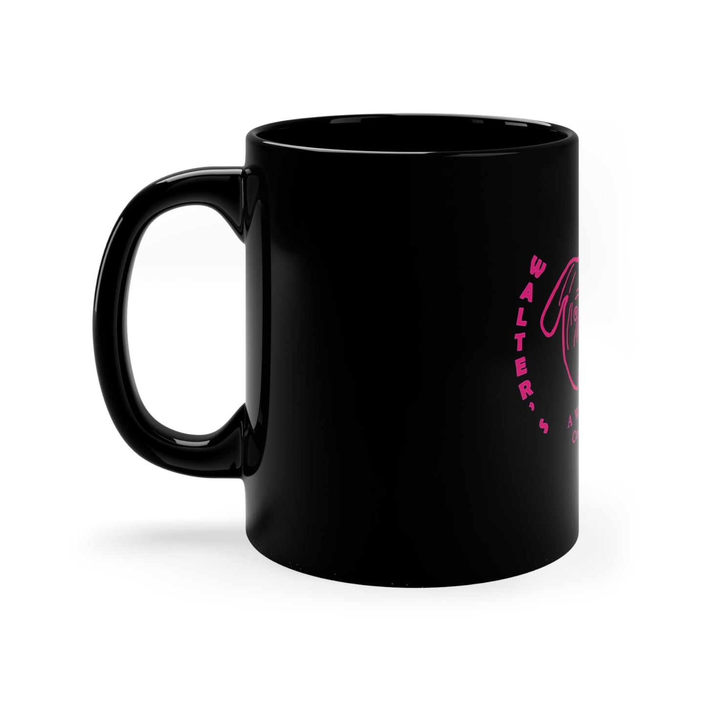 Walter's  PINK face  11oz Black Mug