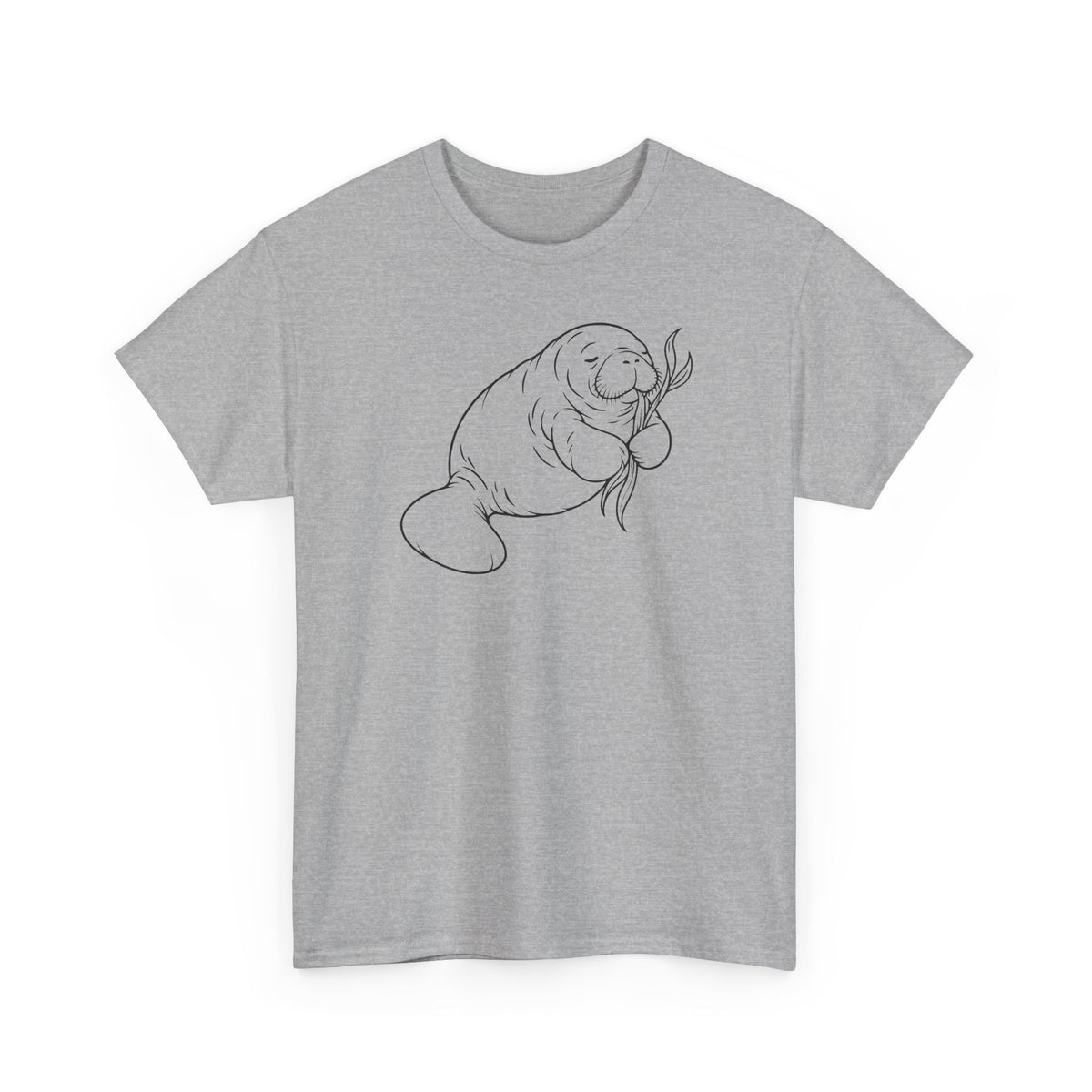 Chubby Mermaid Snack and Nap Manatee T-Shirt