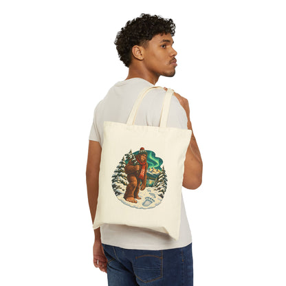 Bigfoot Snow Day Sasquatch Tote Bag