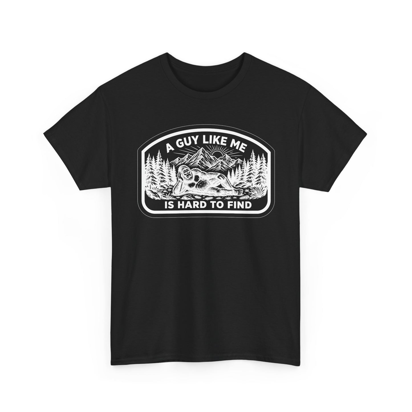 A Guy Like Me Is Hard to Find T-Shirt — Vintage Outdoors Fishing Tee -White