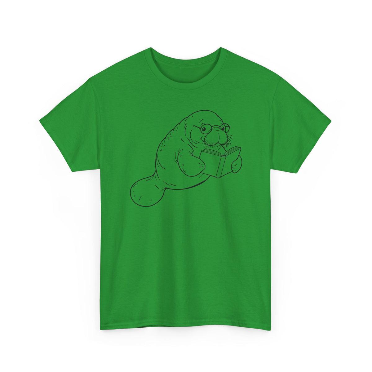 Chubby Mermaid Bookworm Buoyancy Manatee T-Shirt