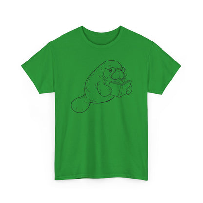Chubby Mermaid Bookworm Buoyancy Manatee T-Shirt