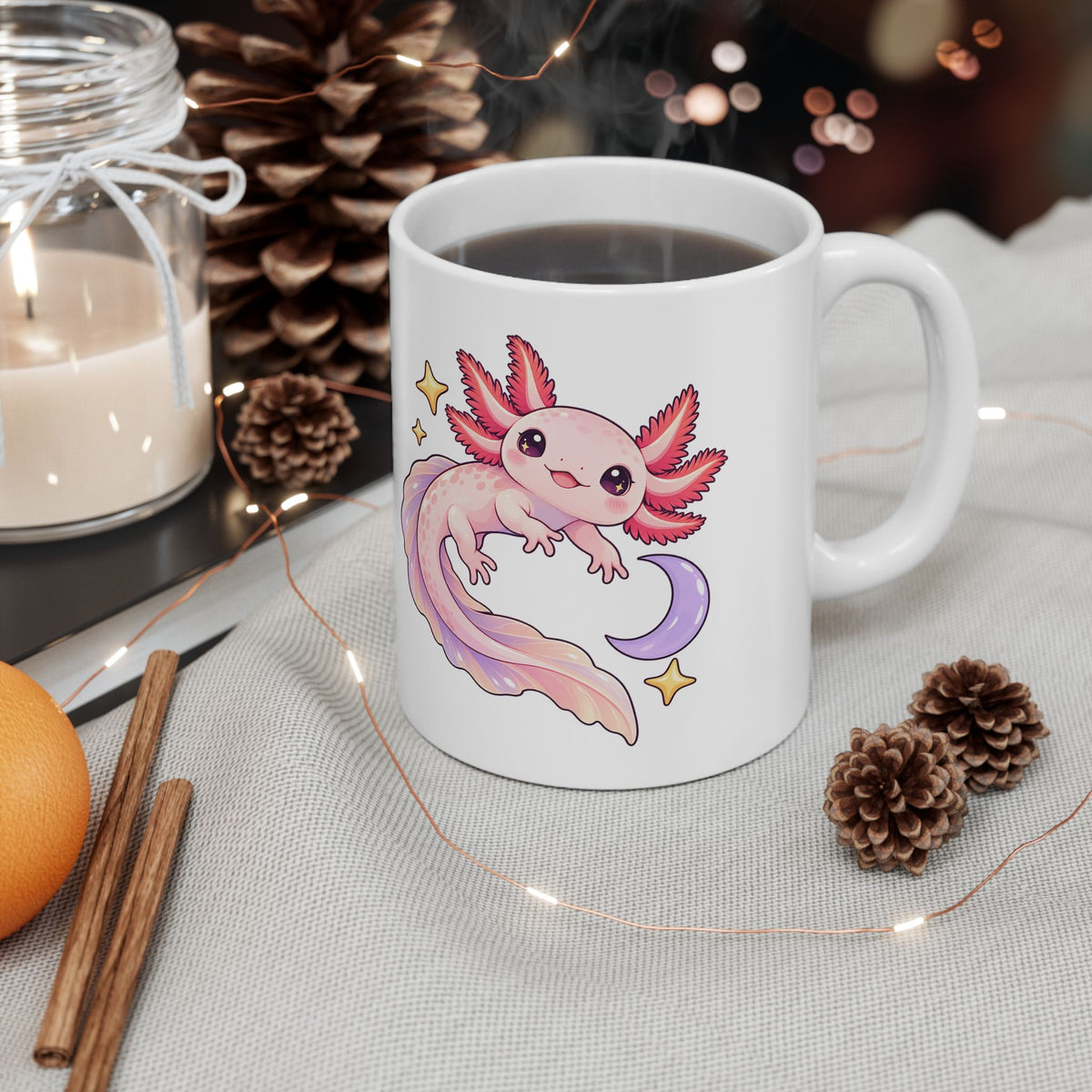 Axolotl Starry Swimmer Mug