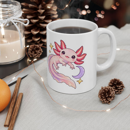 Axolotl Starry Swimmer Mug