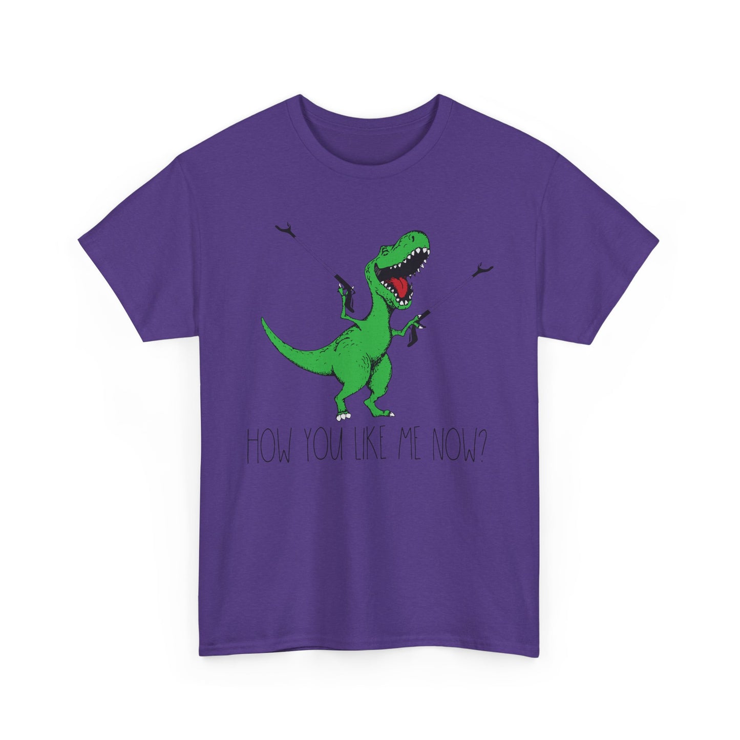 T-Rex Funny Graphic Tee — "How You Like Me Now" Dinosaur Shirt