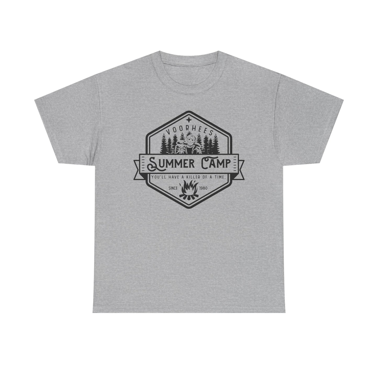 Summer Camp Badge T-Shirt — Woodhees Camp Graphic Tee