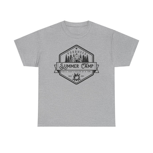 Summer Camp Badge T-Shirt — Woodhees Camp Graphic Tee
