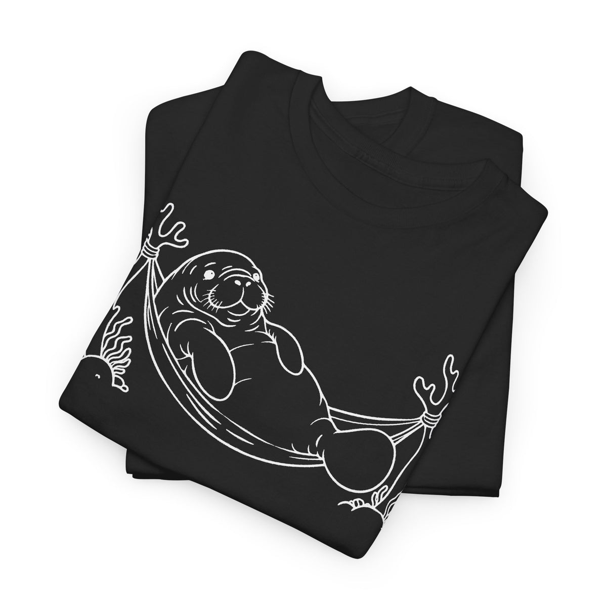 Chubby Mermaid Hammock Holiday Manatee T-Shirt