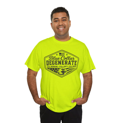Blue Collar Degenerate T-Shirt — Vintage Workwear Eagle Tee