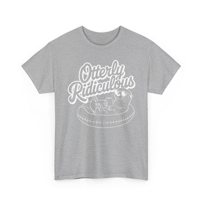 Otterly Ridiculous - White T-Shirt — Cute Otter Pool Graphic Tee