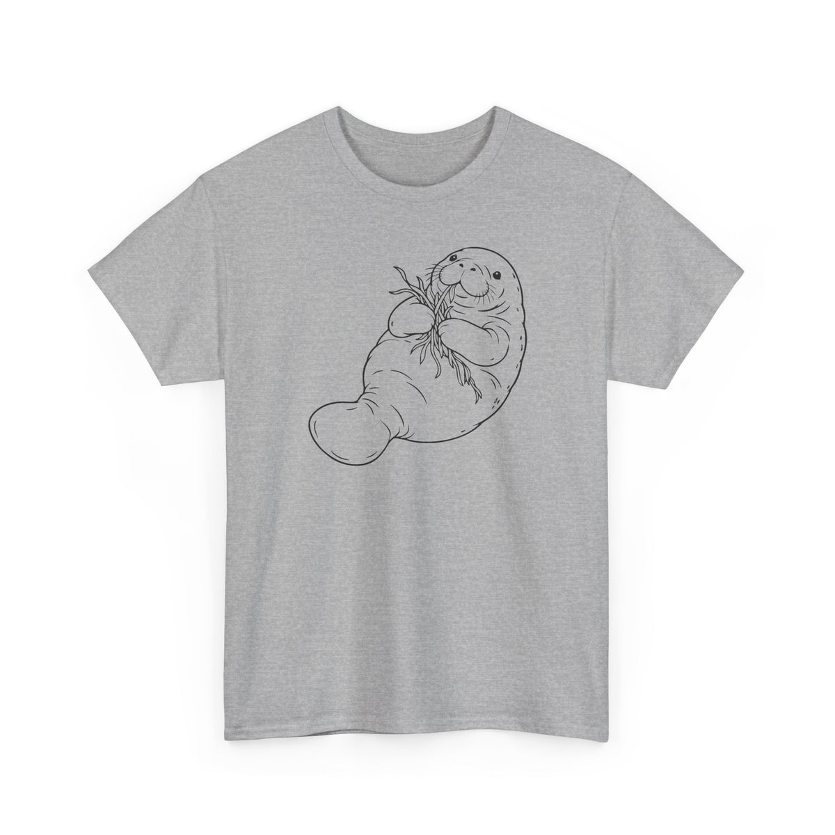 Chubby Mermaid Seagrass Snacker Manatee T-Shirt
