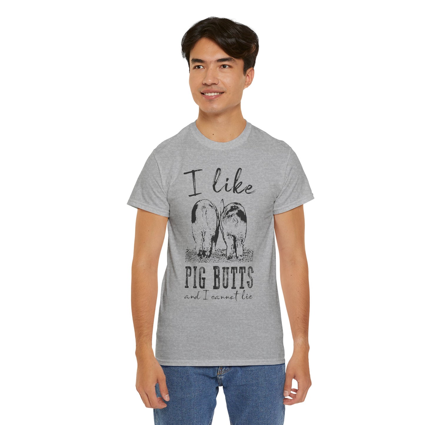 Pig Butts Graphic Tee — I Like Pig Butts Funny Farm Shirt