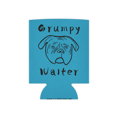 Grumpy Walter Can Cooler- Blue