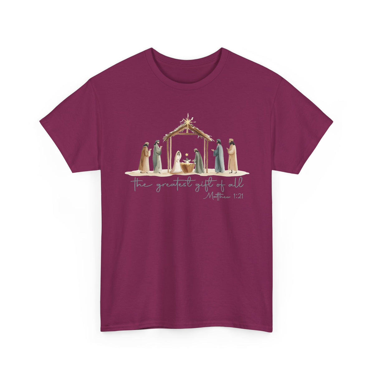 The Greatest Gift of All T-Shirt | Christmas Nativity Tee