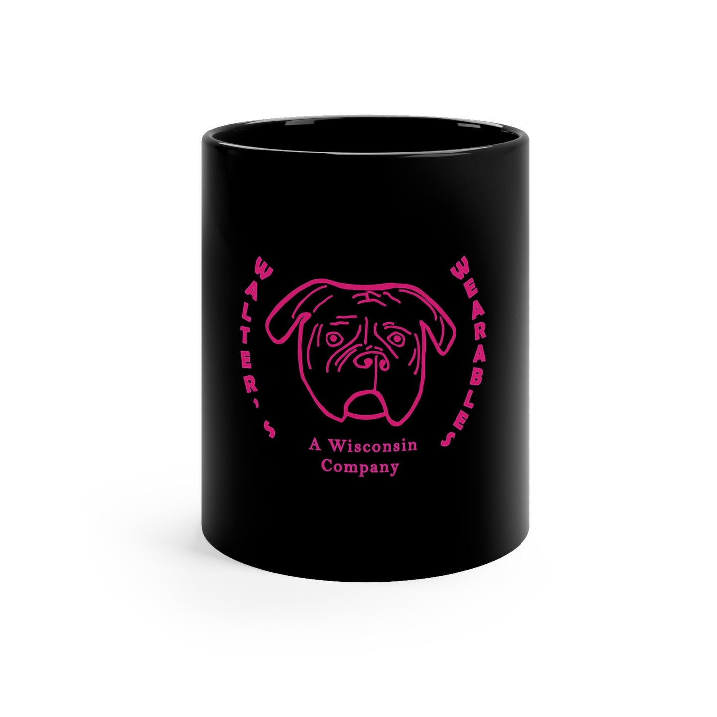 Walter's  PINK face  11oz Black Mug