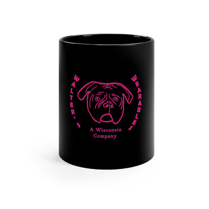 Walter's  PINK face  11oz Black Mug