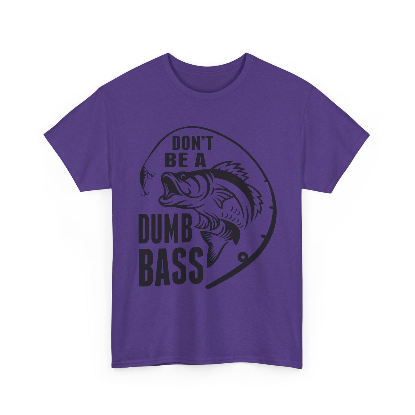 Fishing T-Shirt – "Don't Be a Dumb Bass" Graphic Tee for Anglers