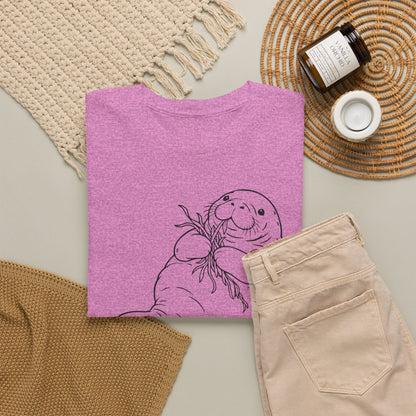 Chubby Mermaid Seagrass Snacker Manatee T-Shirt
