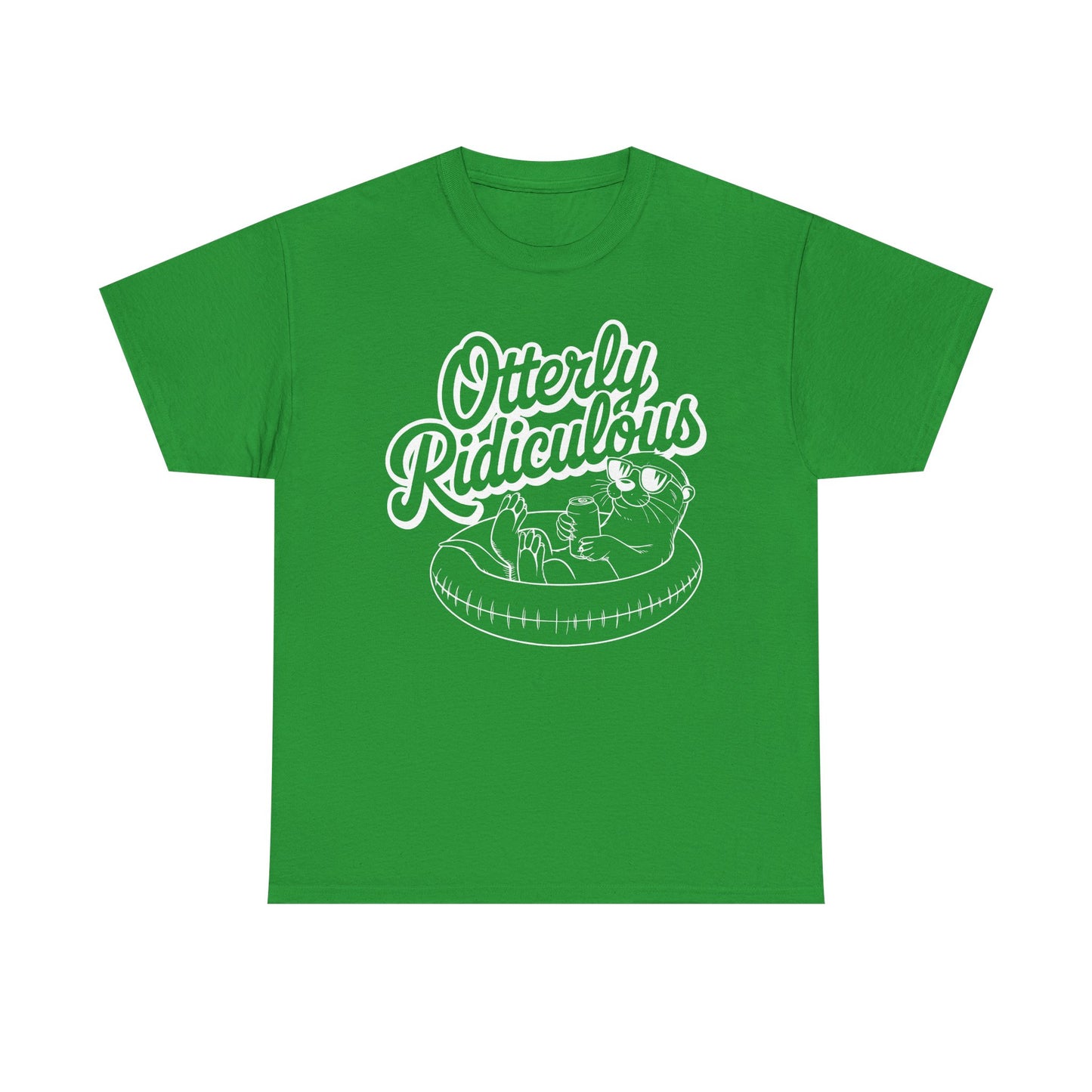 Otterly Ridiculous - White T-Shirt — Cute Otter Pool Graphic Tee