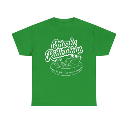 Otterly Ridiculous - White T-Shirt — Cute Otter Pool Graphic Tee
